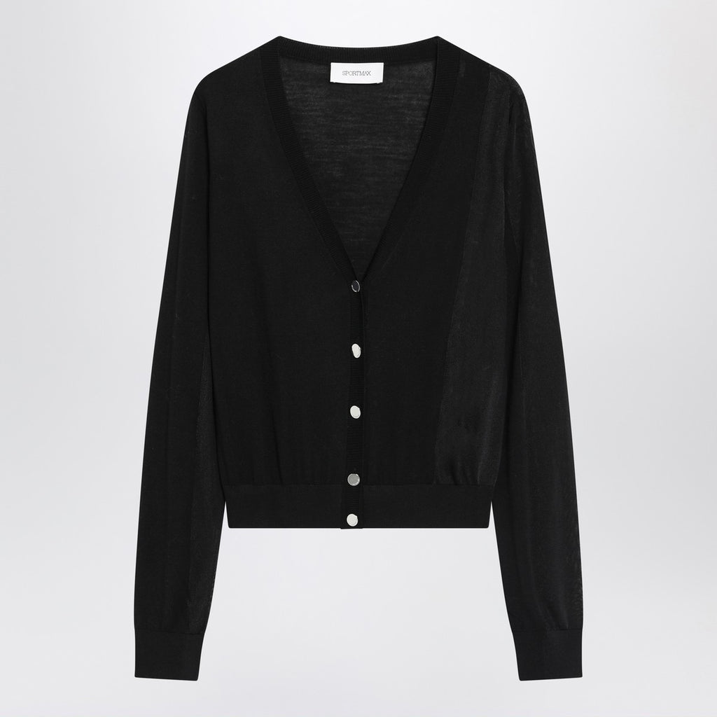 Sportmax Black wool cardigan