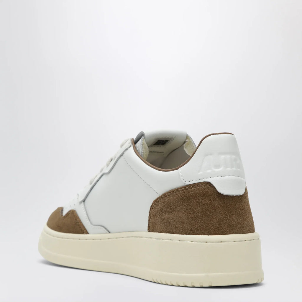 AUTRY Medalist Low sneakers in white leather and suede
