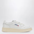 AUTRY Low-top Medalist sneakers in white/green leather