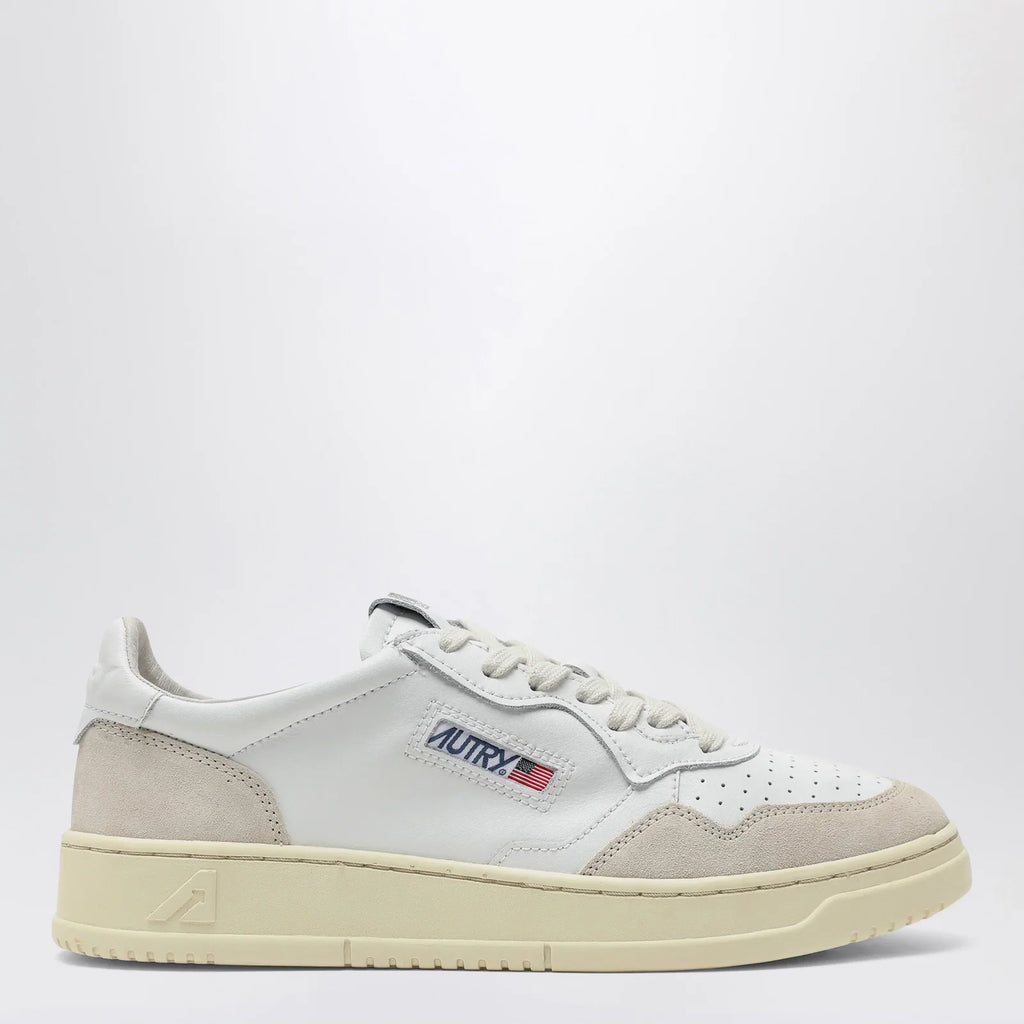 AUTRY Medalist Low white leather and suede Sneakers