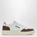 AUTRY Medalist Low Sneakers in white leather and tundra suede
