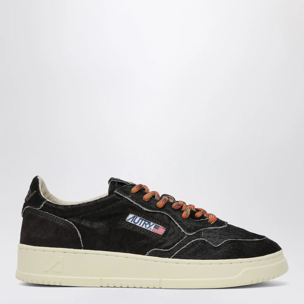 AUTRY Medalist sneakers in Chocolate pony skin