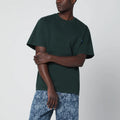 Awake NY Green crewneck T-shirt with logo