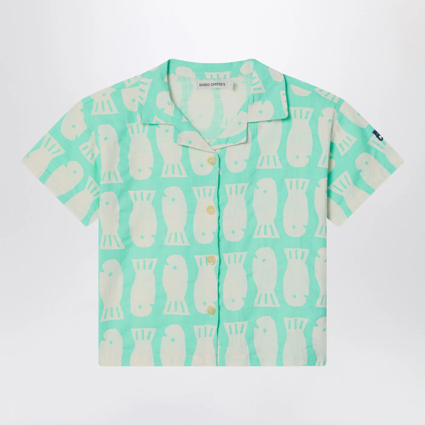 Bobo Choses Lucky Fish green water shirt