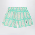 Bobo Choses Lucky Fish Aqua Green Shorts