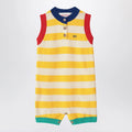 Bobo Choses Sleeveless striped cotton romper