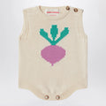 Bobo Choses Radish romper in cotton knit