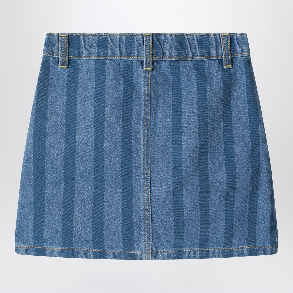 Bobo Choses Pickles The Dog striped denim skirt