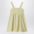 Bobo Choses Yellow dress with check pattern