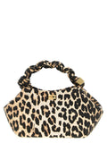 Ganni Small Bou Bag Leopard Handbag