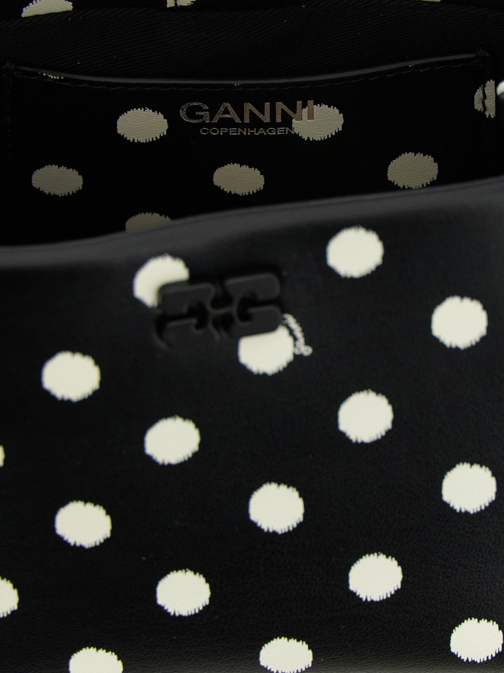 Ganni Polka-dot Bou Mini Handbag