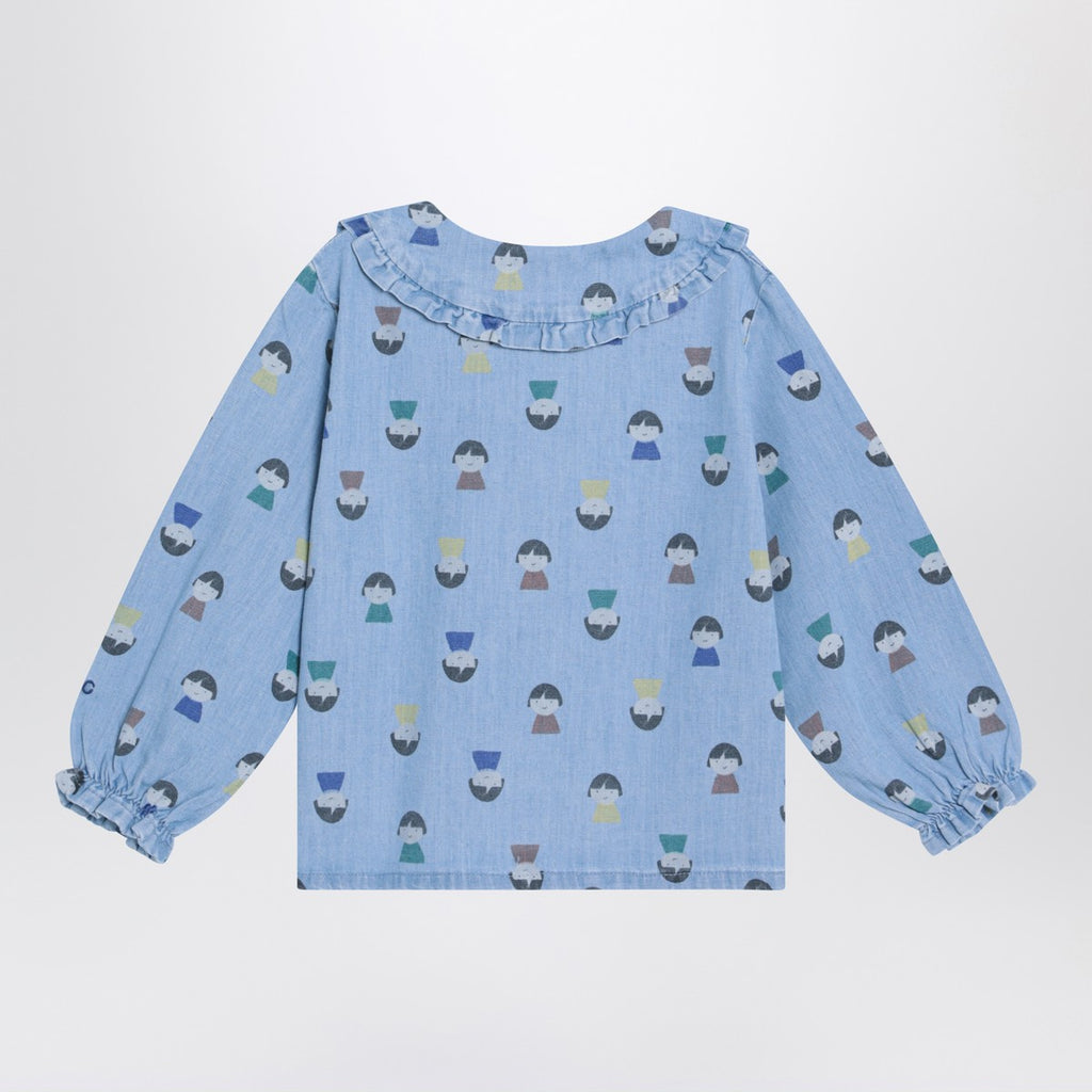 Bobo Choses Light blue denim shirt