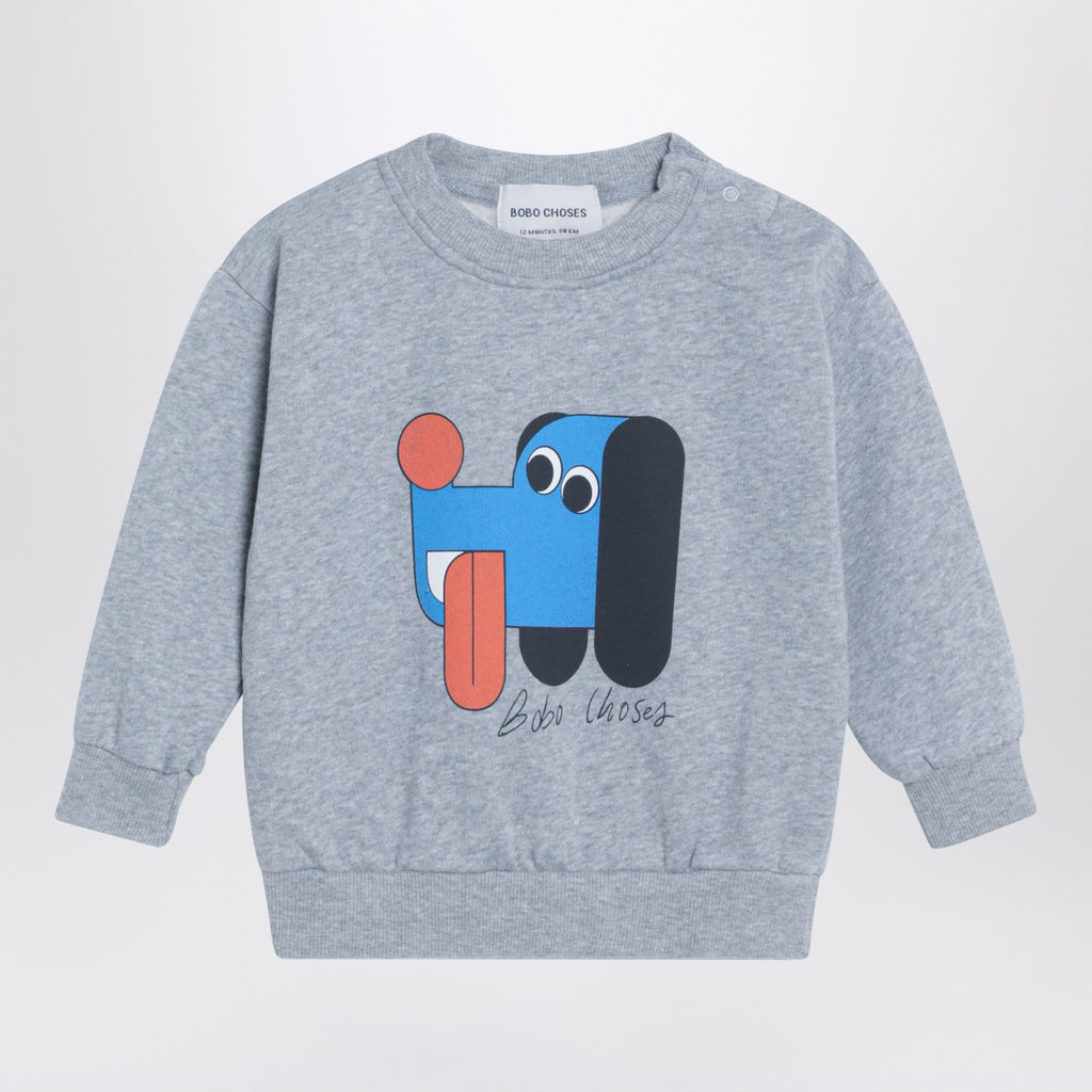 Bobo Choses Grey organic cotton sweatshirt
