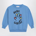 Bobo Choses Light blue sweatshirt with logo print
