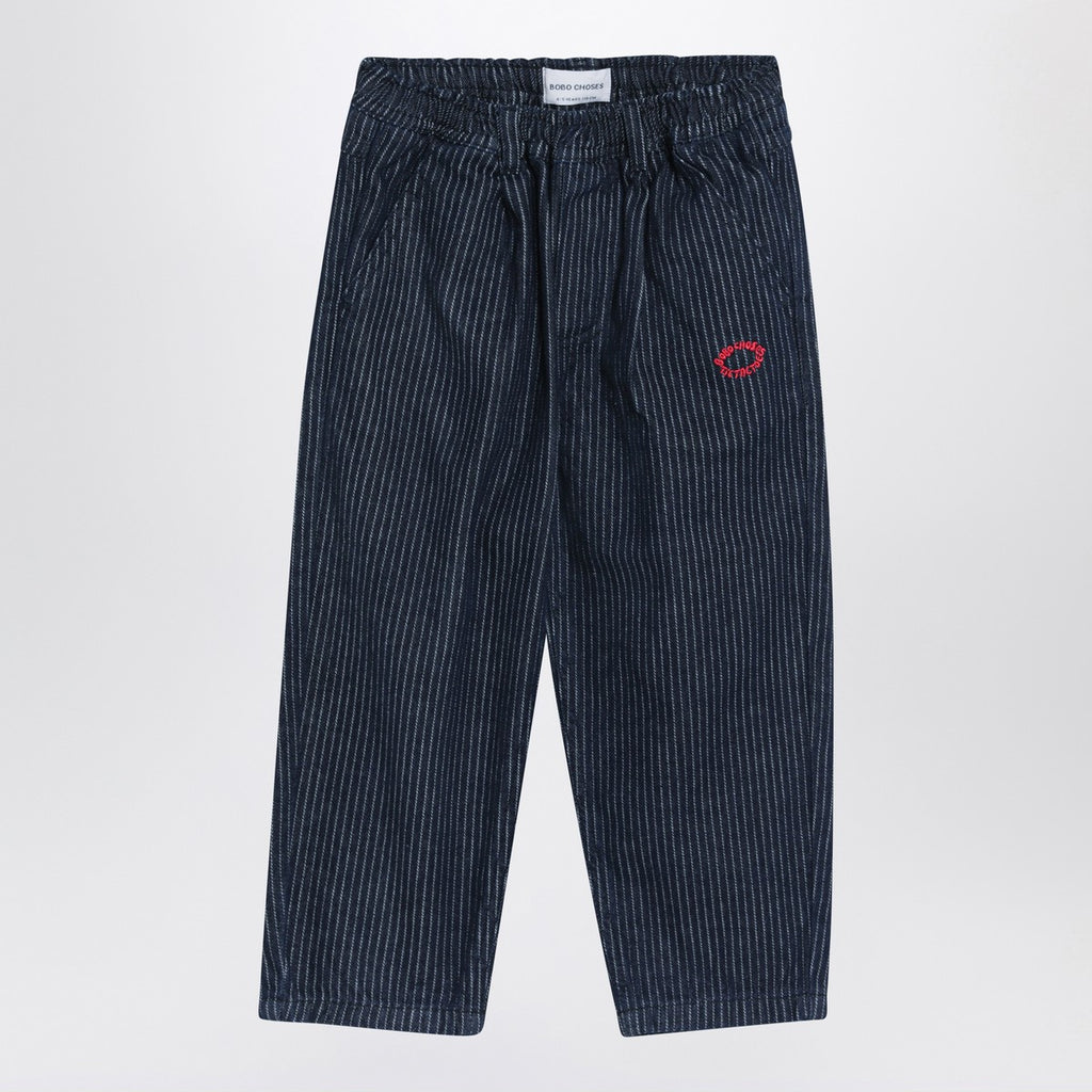 Bobo Choses Navy blue striped jeans