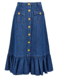 Valentino Garavani Denim Skirt