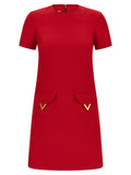 Valentino Garavani V Gold Dress