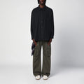 Destin Charcoal grey wool and cashmere overshirt