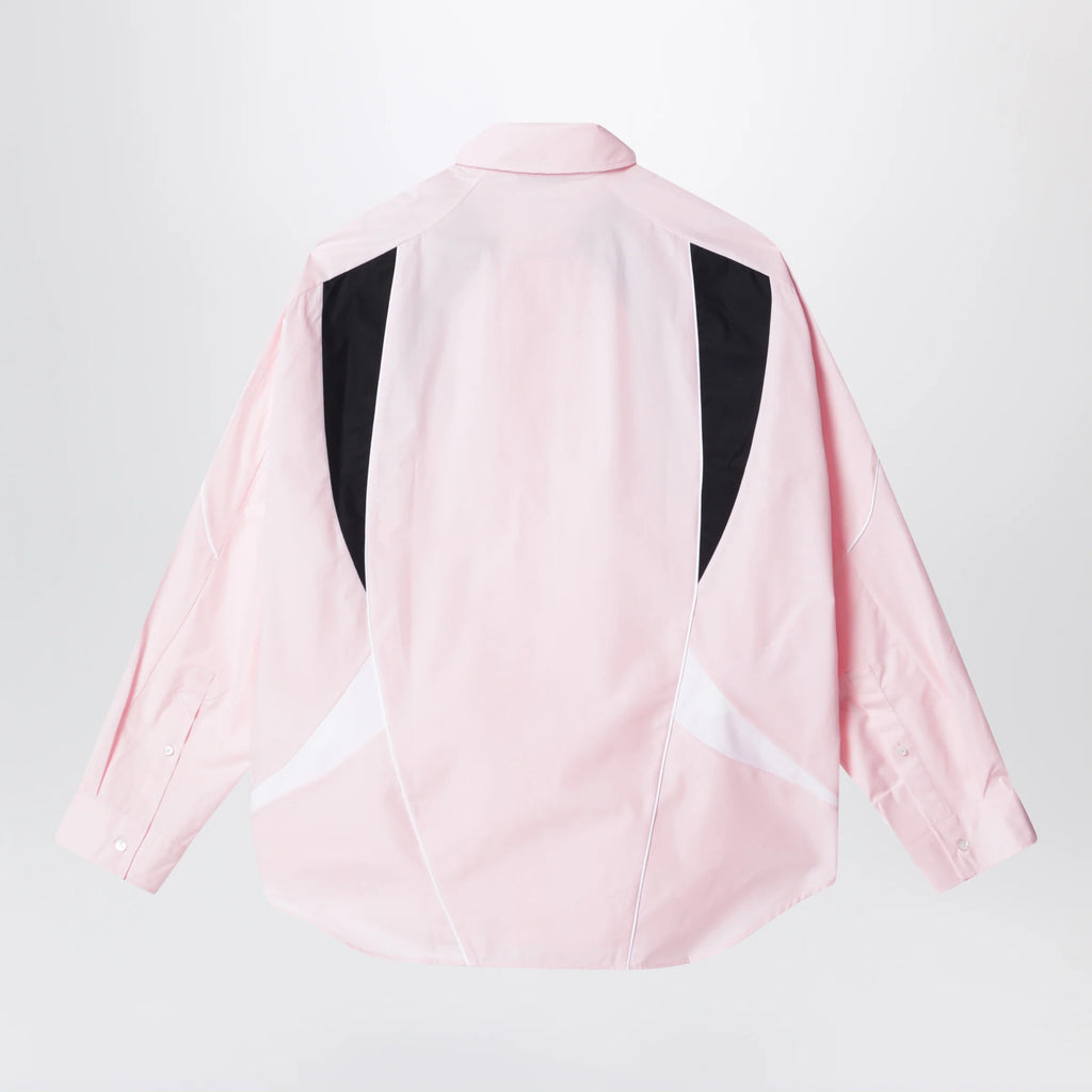 Acne Studios Embroidered logo button-up shirt Baby pink