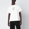 Brain Dead White T-shirt with embroidered logo