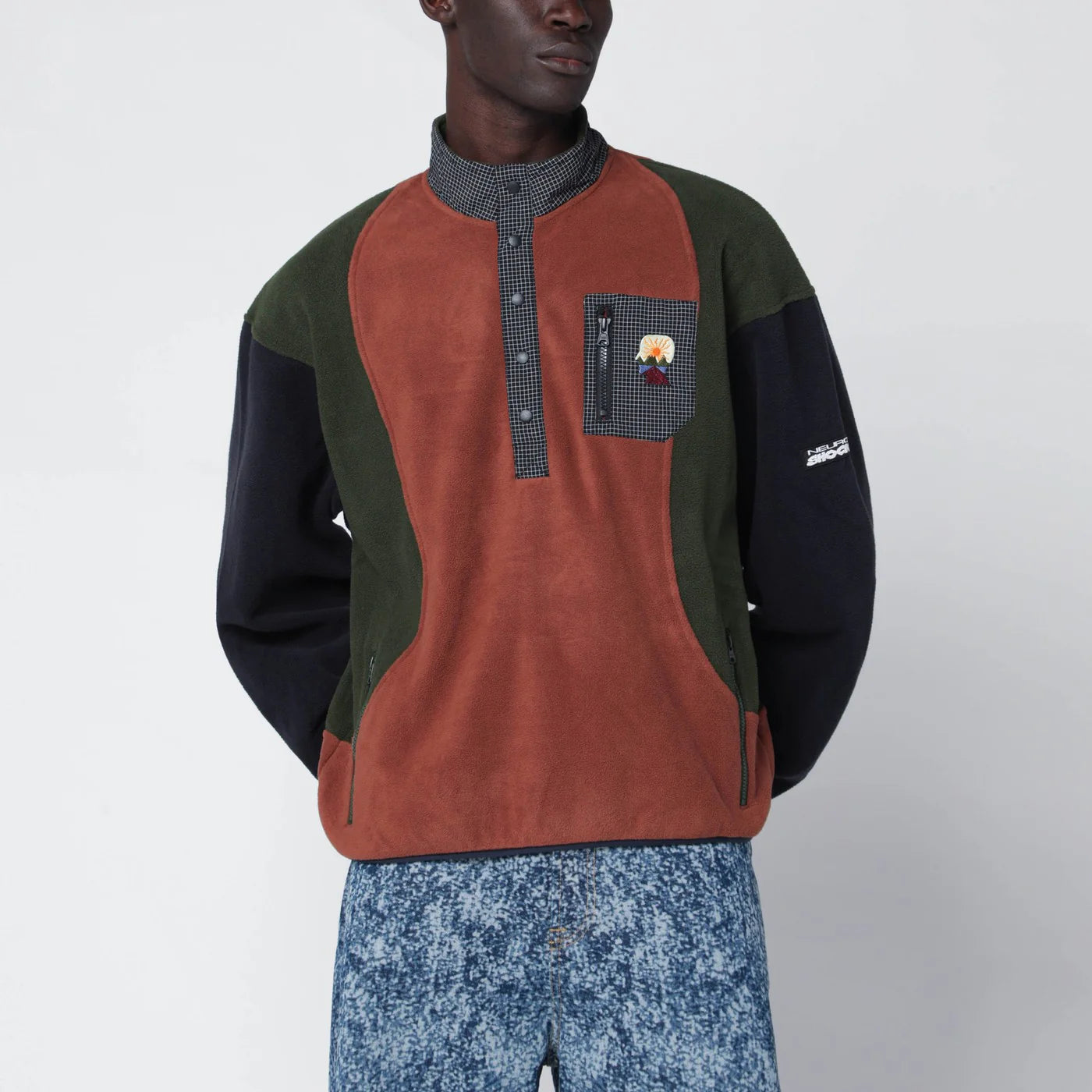 Brain Dead Color-block fleece