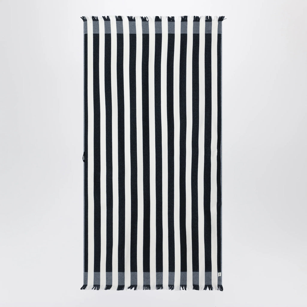 Tekla Navy blue/white striped beach towel