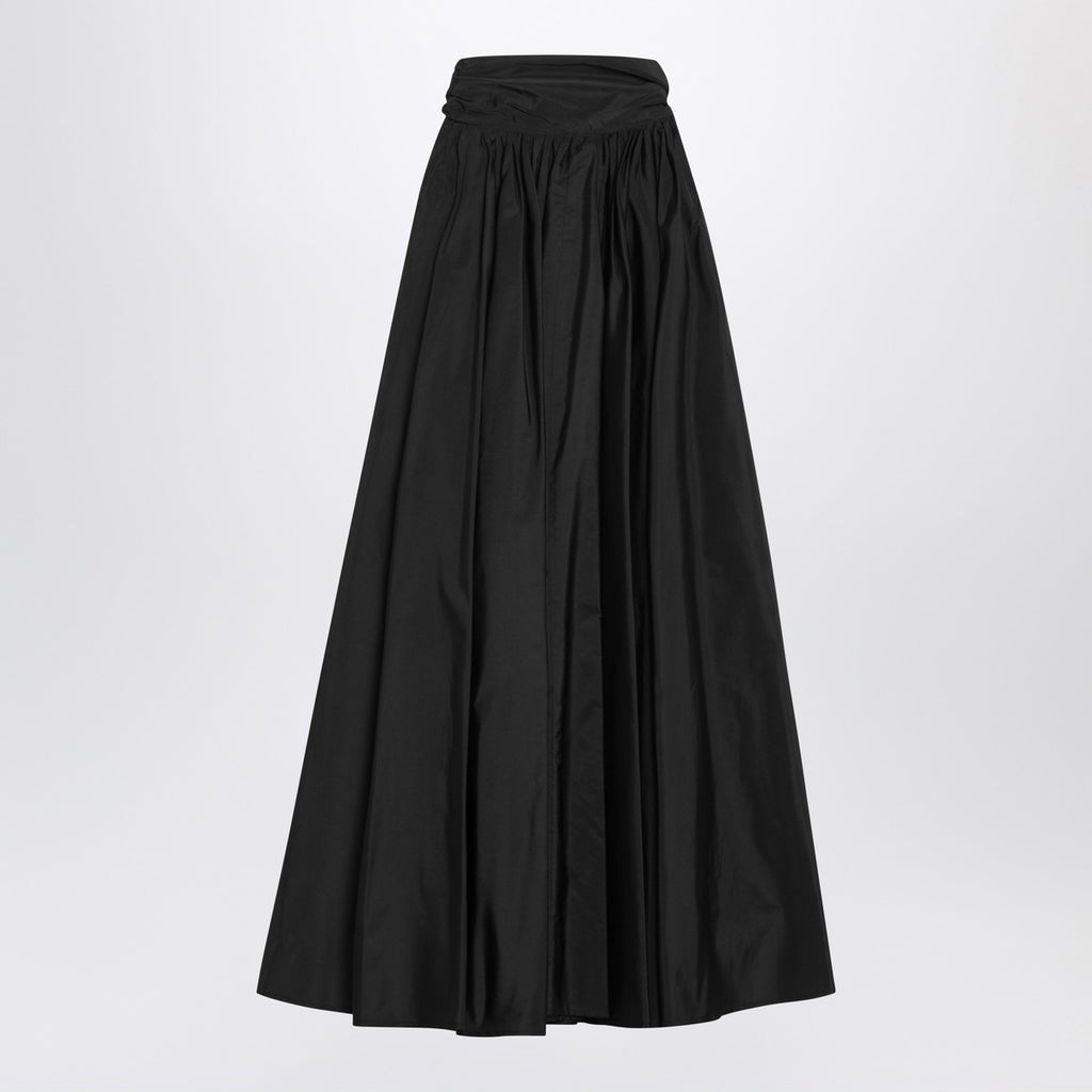 Max Mara Pianoforte Sleeveless dress in black taffeta