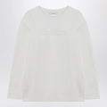 Max Mara White sweatshirt in silk blend
