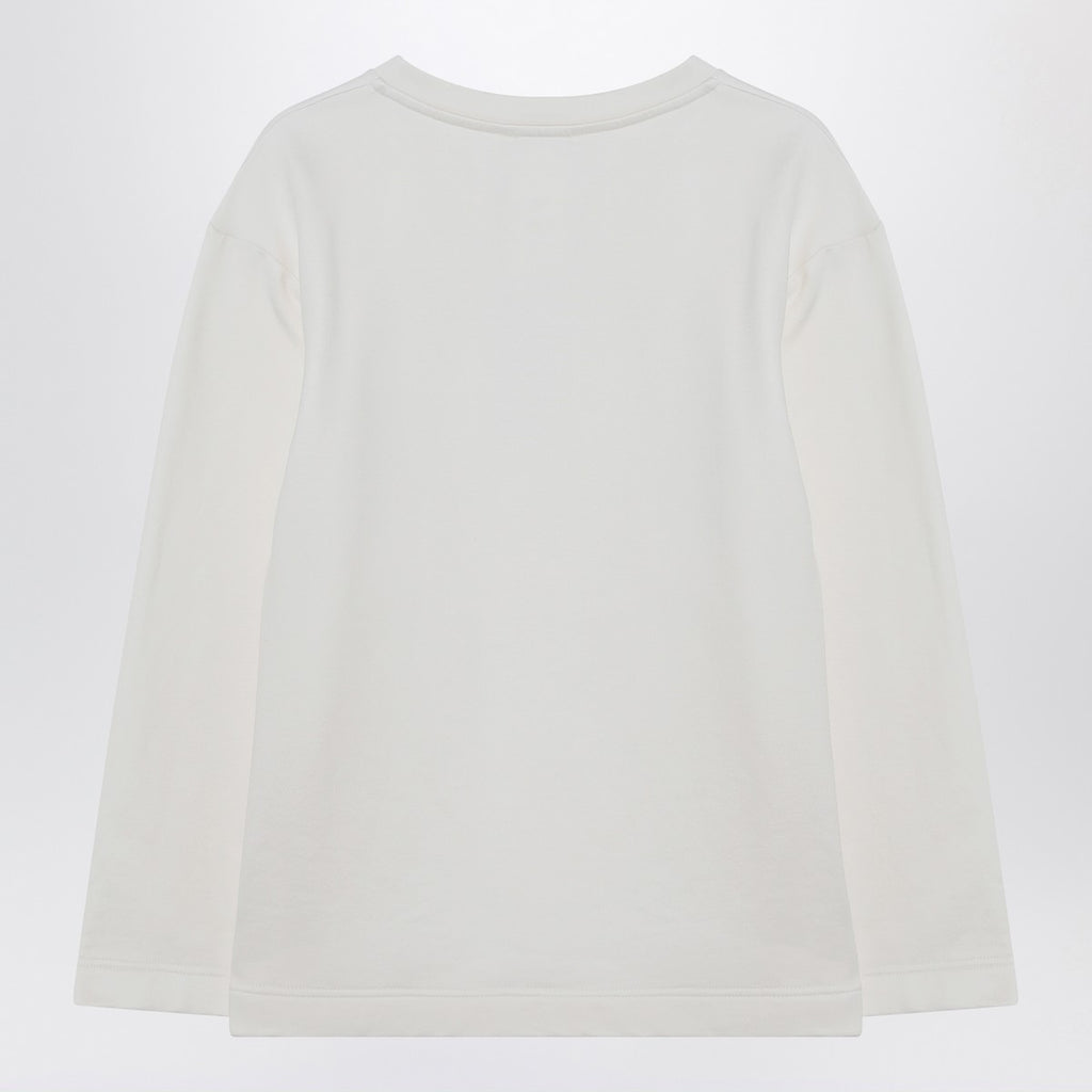 Max Mara White sweatshirt in silk blend