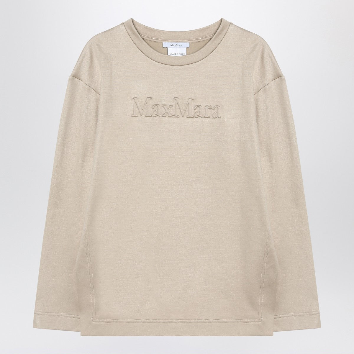Max Mara Beige sweatshirt in silk blend