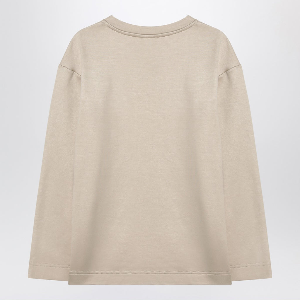 Max Mara Beige sweatshirt in silk blend