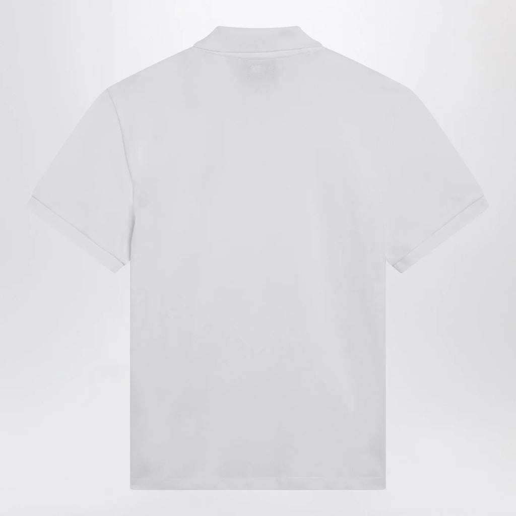 Ami Paris Ami De Coeur white polo shirt