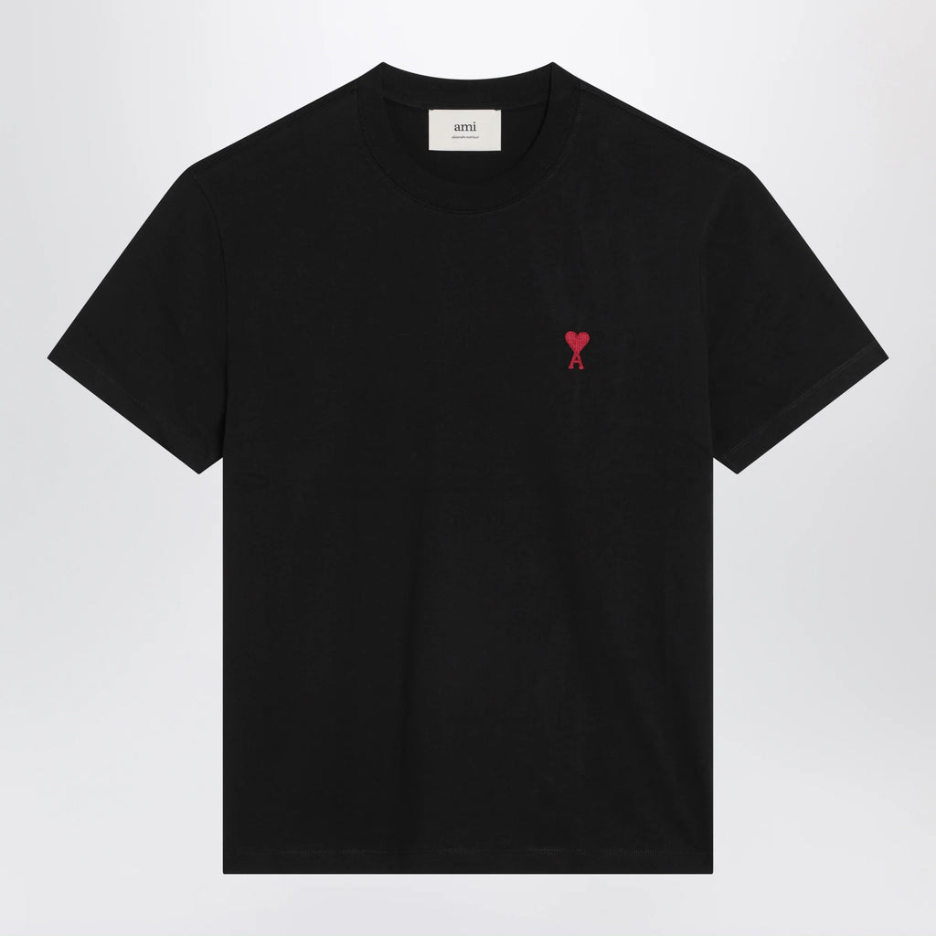 Ami Paris Black Ami De Coeur T-shirt