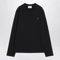 Ami Paris Black Ami De Coeur T-shirt