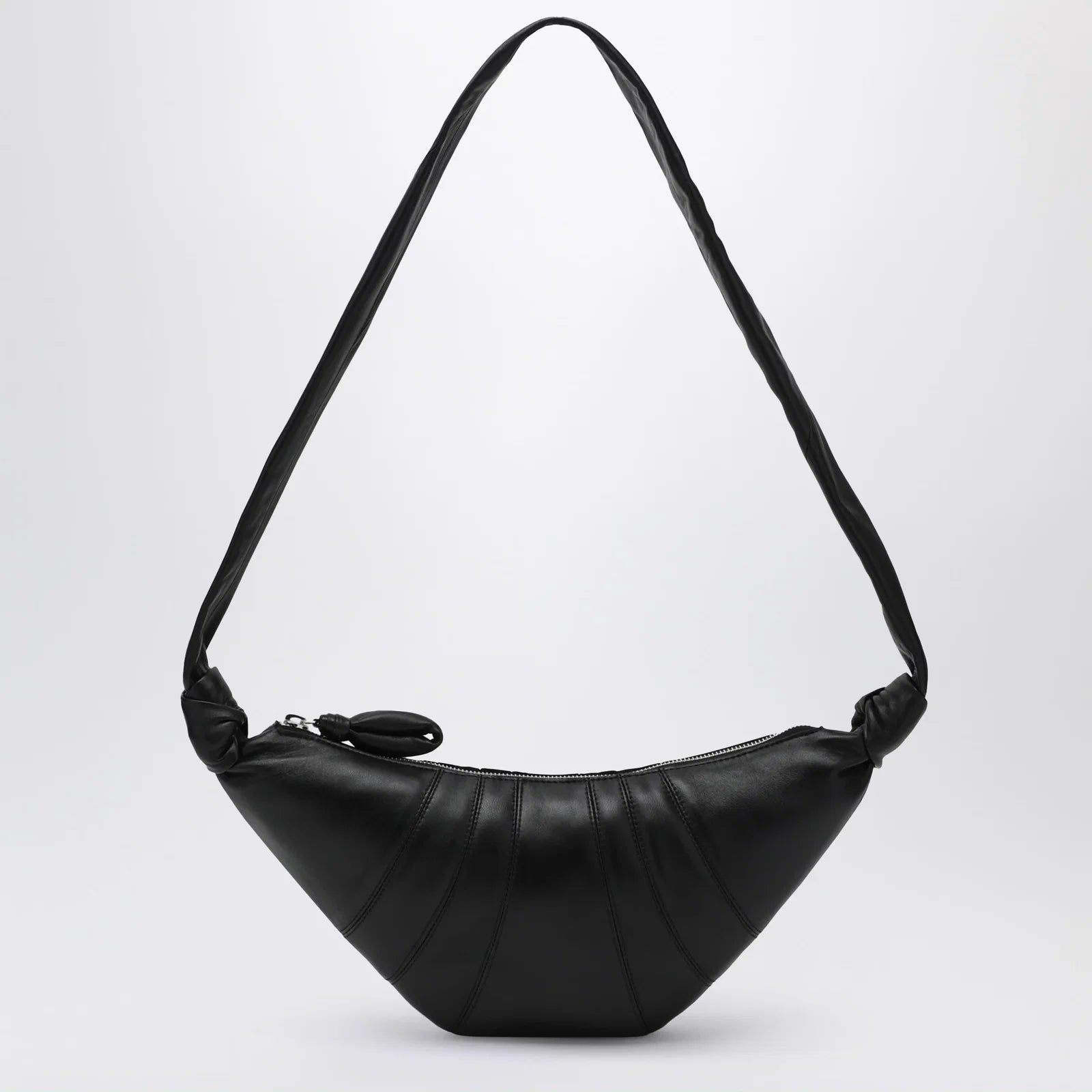LEMAIRE Small Croissant bag in black leather