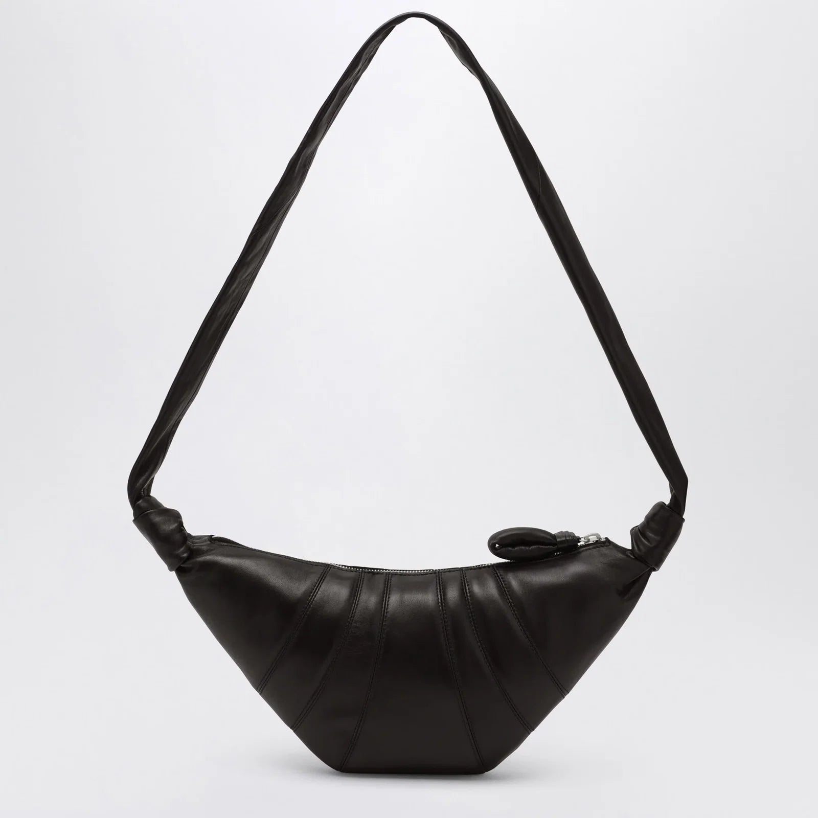LEMAIRE Small Croissant bag in black leather