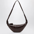 LEMAIRE Small Croissant bag in brown coated cotton