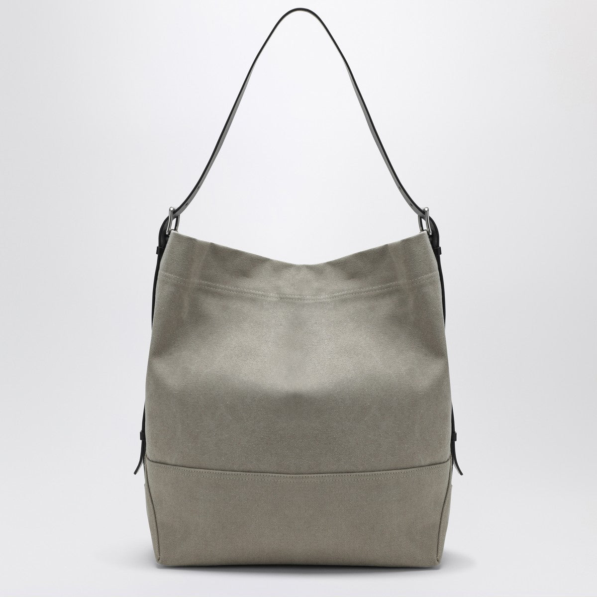 LEMAIRE Beige belted tote bag in cotton canvas