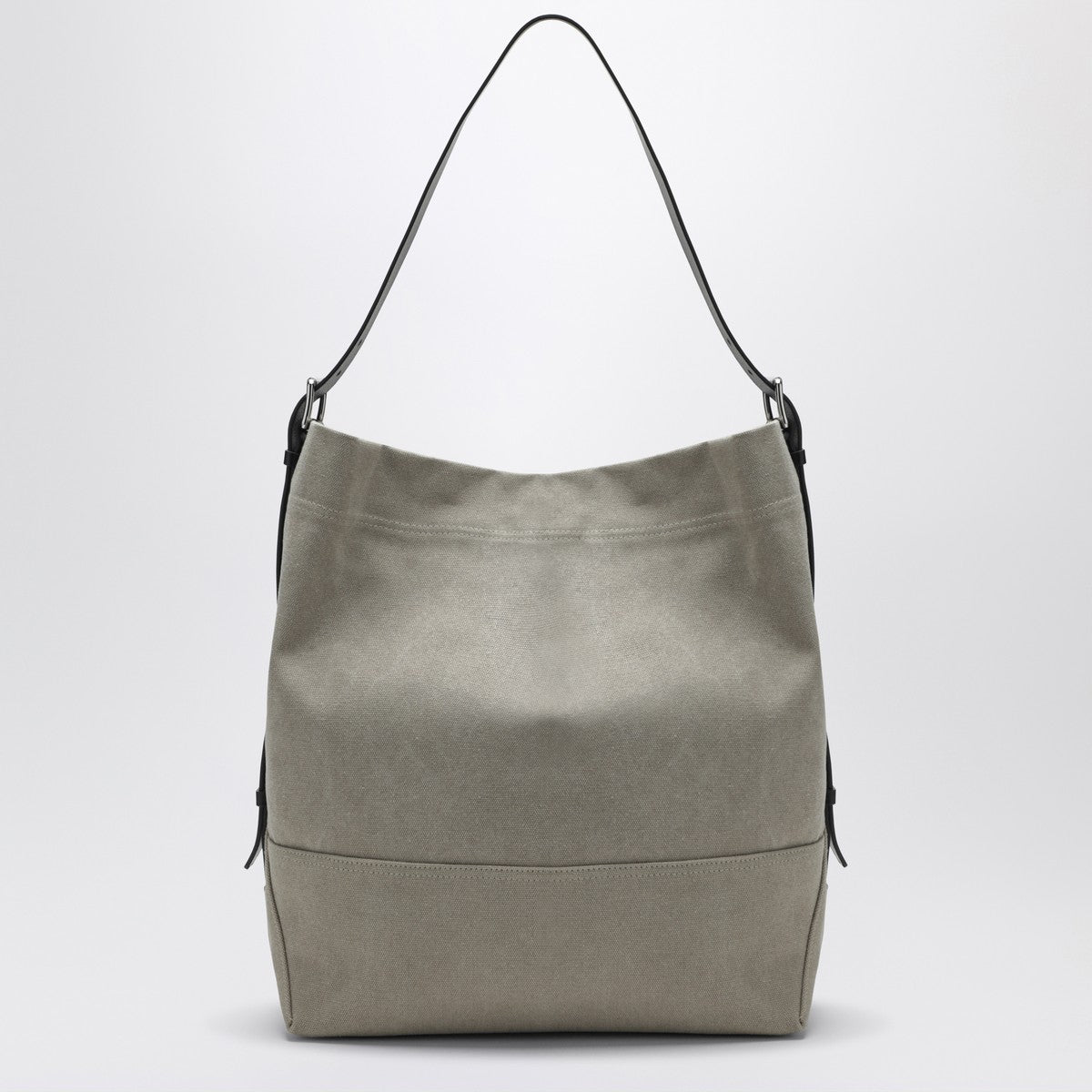 LEMAIRE Beige belted tote bag in cotton canvas