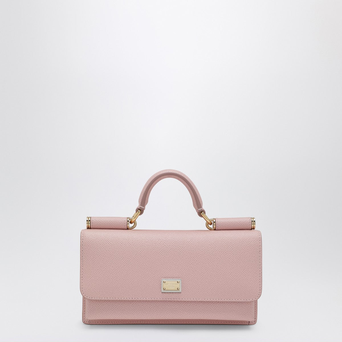 Dolce & Gabbana Dolce&Gabbana Pink mini bag in Dauphine leather with logo tag