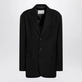 The Frankie Shop Black oversized single-breasted Gelso jacket