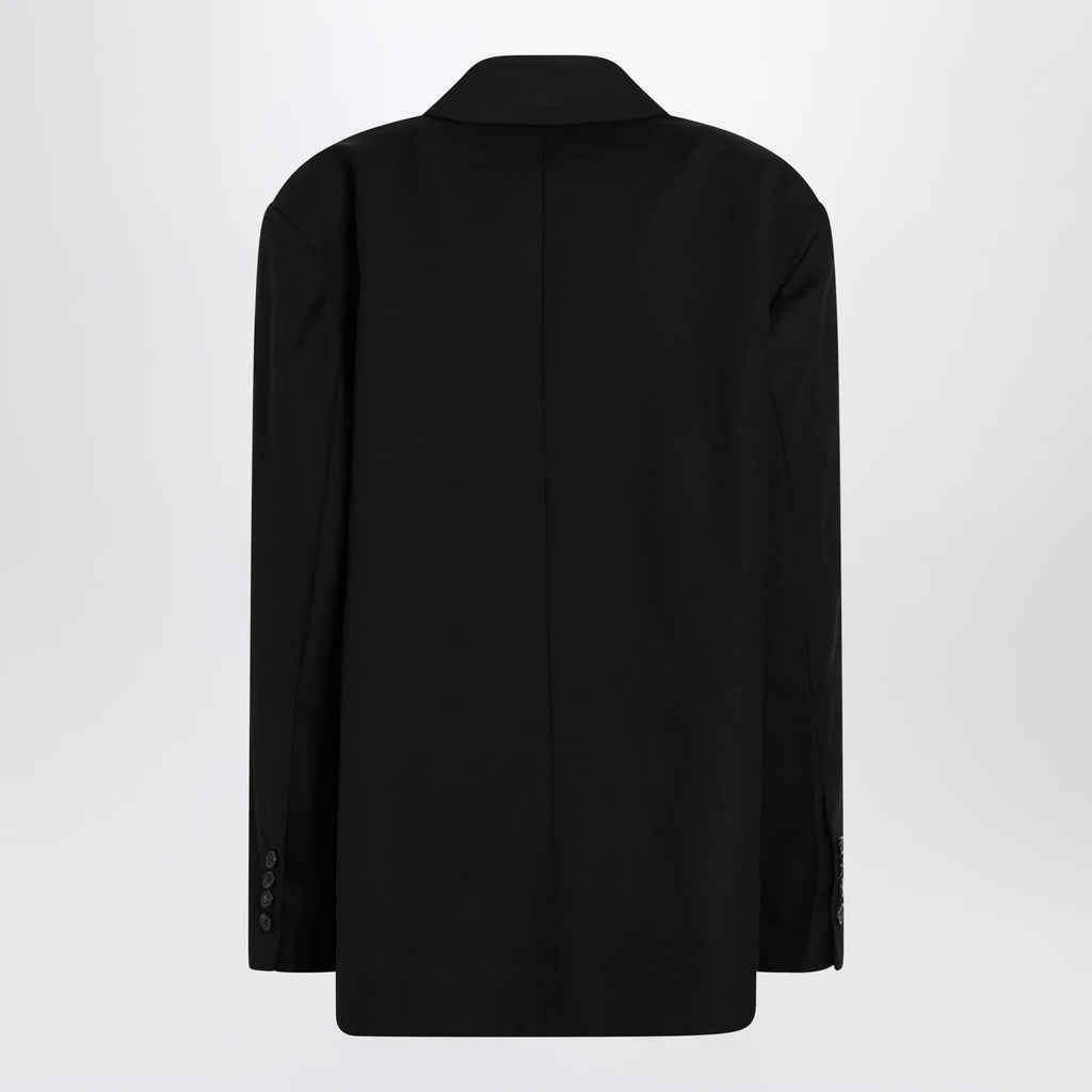 The Frankie Shop Black oversized single-breasted Gelso jacket