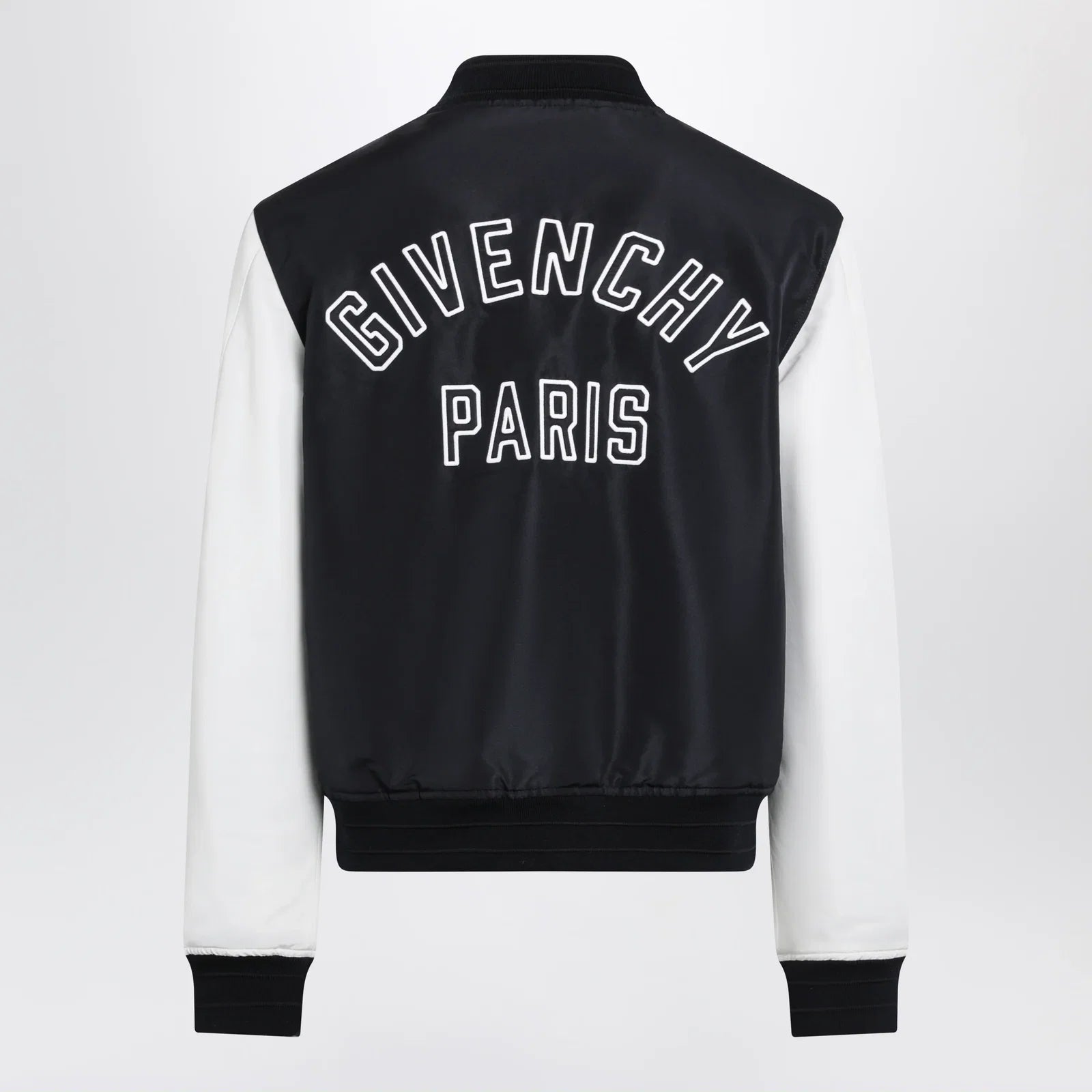 Givenchy Navy/White Satin Varsity Jacket