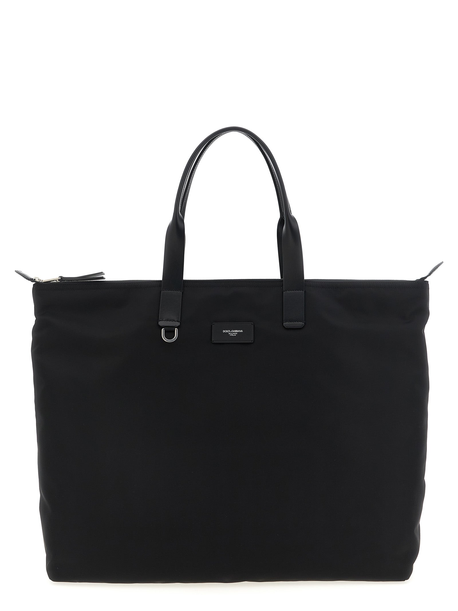 Dolce & Gabbana Big Logo Patch Shopping Bag