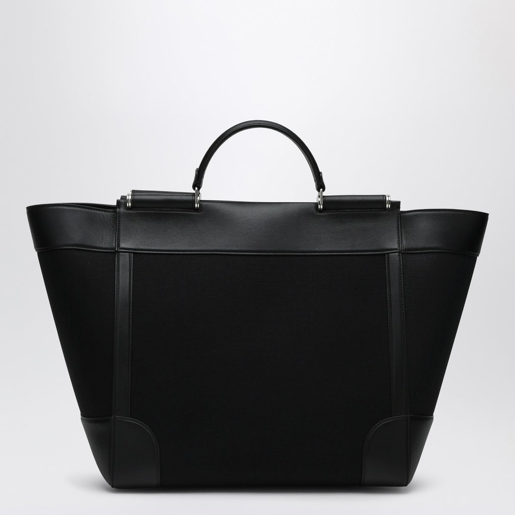 Dolce & Gabbana Dolce&Gabbana Black fabric and leather tote bag