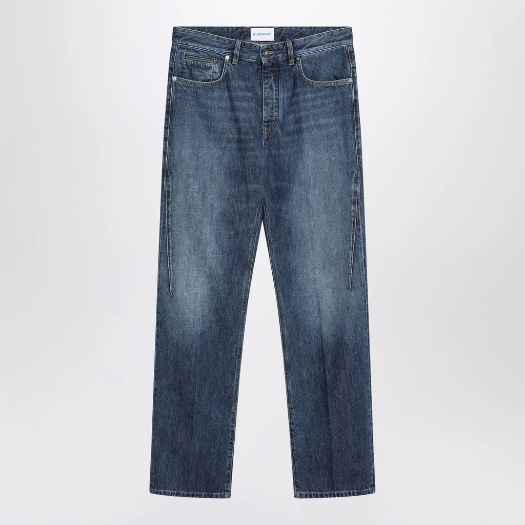 Givenchy Straight jeans dark blue washed effect