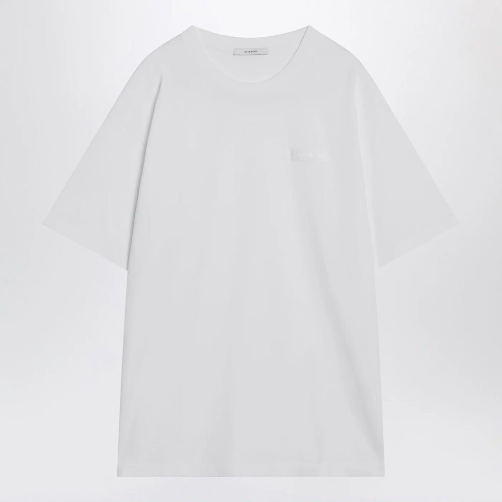 Givenchy White cotton T-shirt with logo patch