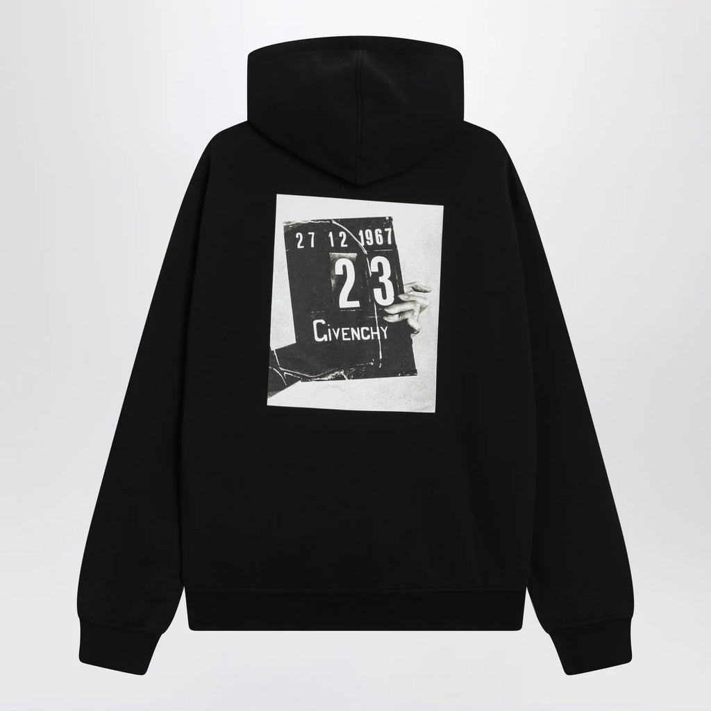 Givenchy Black Couture Seam sweatshirt with Clapperboard print