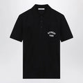 Givenchy Dark blue polo shirt with logo embroidery