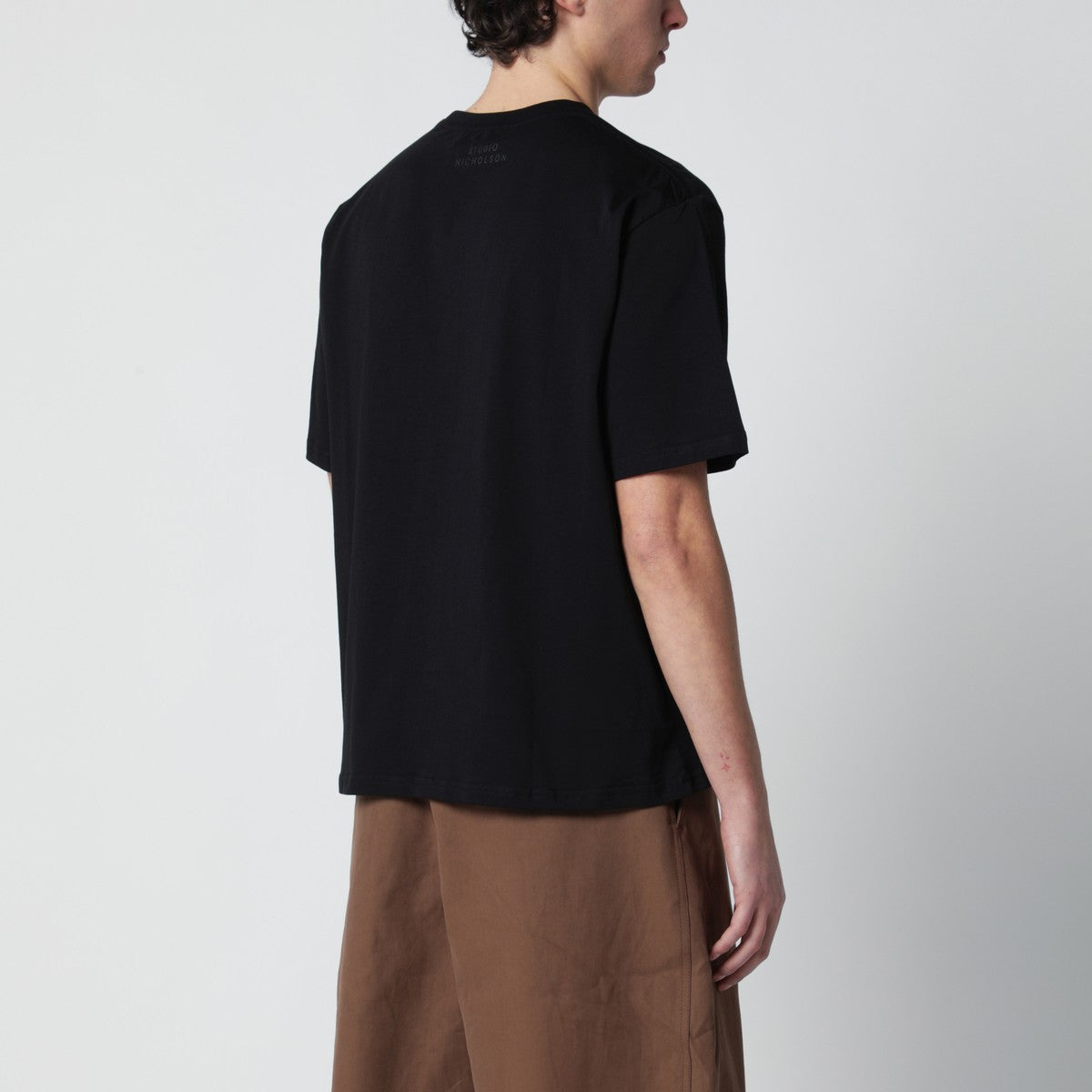 STUDIO NICHOLSON Bric T-shirt black regular fit